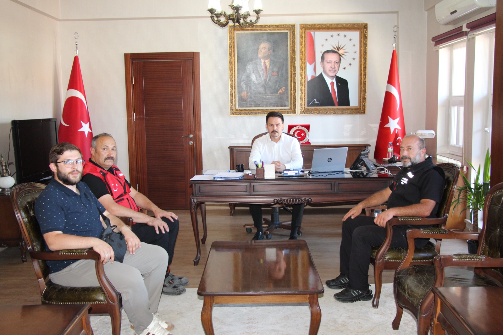 TASKUT’tan Kaymakam Harun Arslangün’e hayırlı olsun ziyareti